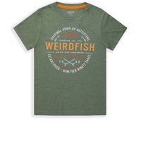 Weird Fish Ripple Kids Eco Graphic T-Shirt Army Green Size 11-12 Weird Fish Ripple Kids Eco Graphic T-Shirt Army Green Size 11-12