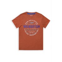 Weird Fish Ripple Kids Eco Graphic T-Shirt Nut Size 5-6 Weird Fish Ripple Kids Eco Graphic T-Shirt Nut Size 5-6