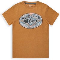 Weird Fish Surf Co Kids Eco Graphic T-Shirt Caramel Size 7-8 Weird Fish Surf Co Kids Eco Graphic T-Shirt Caramel Size 7-8