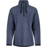 Weird Fish Odina Eco 1/4 Zip Zig Zag Fleece Dark Blue Size 18 Weird Fish Odina Eco 1/4 Zip Zig Zag Fleece Dark Blue Size 18