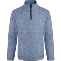 Weird Fish Laramie Eco 1/4 Zip Snow Marl Fleece Mid Blue Size 4XL Weird Fish Laramie Eco 1/4 Zip Snow Marl Fleece Mid Blue Size 4XL