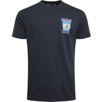 Weird Fish Fin Hof Back Print Artist T-Shirt Navy Size S Weird Fish Fin Hof Back Print Artist T-Shirt Navy Size S