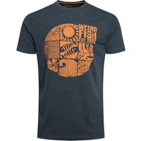 Weird Fish Summer Sector Front Print Eco Graphic T-Shirt Navy Size 3XL Weird Fish Summer Sector Front Print Eco Graphic T-Shirt Navy Size 3XL