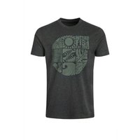 Weird Fish Summer Sector Front Print Eco Graphic T-Shirt Washed Black Size 3XL Weird Fish Summer Sector Front Print Eco Graphic T-Shirt Washed Black Size 3XL