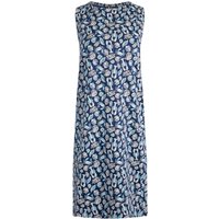 Weird Fish Adenea Organic Cotton Jersey Shift Dress Ocean Blue Size 14 Weird Fish Adenea Organic Cotton Jersey Shift Dress Ocean Blue Size 14