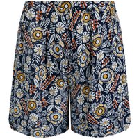 Weird Fish Sundance Eco Viscose Printed Shorts Navy Size 8 Weird Fish Sundance Eco Viscose Printed Shorts Navy Size 8