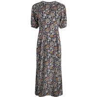 Weird Fish Everly LivaEco™ Printed Viscose Dress Navy Size 8 Weird Fish Everly LivaEco™ Printed Viscose Dress Navy Size 8