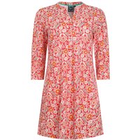 Weird Fish Ava Organic Cotton Printed Slub Tunic Tango Red Size 10 Weird Fish Ava Organic Cotton Printed Slub Tunic Tango Red Size 10