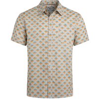 Weird Fish Faraway Organic Cotton Printed Shirt Caramel Size 5XL Weird Fish Faraway Organic Cotton Printed Shirt Caramel Size 5XL