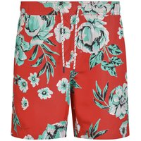 Weird Fish Belukha Printed Swim Shorts Retro Red Size 36 Weird Fish Belukha Printed Swim Shorts Retro Red Size 36