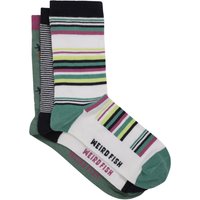 Weird Fish Parade Patterned Socks 3 Pack Navy Size 4-7 Weird Fish Parade Patterned Socks 3 Pack Navy Size 4-7