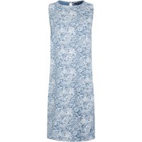Weird Fish Adenea Organic Cotton Jersey Shift Dress Blue Mirage Size 20 Weird Fish Adenea Organic Cotton Jersey Shift Dress Blue Mirage Size 20
