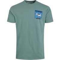 Weird Fish Dognatomy Back Print Artist T-Shirt Mineral Blue Size 5XL Weird Fish Dognatomy Back Print Artist T-Shirt Mineral Blue Size 5XL