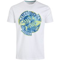Weird Fish Vortex Front Print Graphic T-Shirt White Size 4XL Weird Fish Vortex Front Print Graphic T-Shirt White Size 4XL