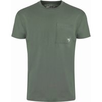 Weird Fish Keaton Organic Cotton Super Soft Pocket T-Shirt Army Green Size S Weird Fish Keaton Organic Cotton Super Soft Pocket T-Shirt Army Green Size S