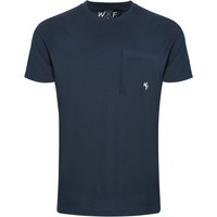 Weird Fish Keaton Organic Cotton Super Soft Pocket T-Shirt Navy Size 2XL Weird Fish Keaton Organic Cotton Super Soft Pocket T-Shirt Navy Size 2XL