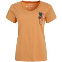 Weird Fish Sunset Palm Organic Cotton Graphic T-Shirt Mango Size 16 Weird Fish Sunset Palm Organic Cotton Graphic T-Shirt Mango Size 16