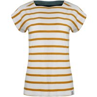 Weird Fish Bowe Organic Cotton Striped Jersey T-Shirt Deep Amber Size 22 Weird Fish Bowe Organic Cotton Striped Jersey T-Shirt Deep Amber Size 22
