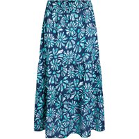 Weird Fish Harini Organic Cotton Double Cloth Printed Midi Skirt Aqua Marine Size 14 Weird Fish Harini Organic Cotton Double Cloth Printed Midi Skirt Aqua Marine Size 14