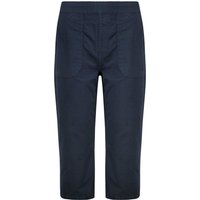 Weird Fish Anyar 3/4 Length Ripstop Trousers Navy Size 18 Weird Fish Anyar 3/4 Length Ripstop Trousers Navy Size 18