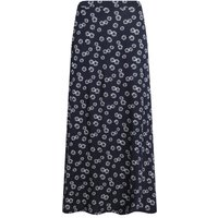 Weird Fish Medivet Printed Jersey Maxi Skirt Navy Blue Size 12 Weird Fish Medivet Printed Jersey Maxi Skirt Navy Blue Size 12