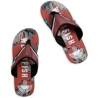 Weird Fish Lexington Printed Flip Flops Paprika Size 11 Weird Fish Lexington Printed Flip Flops Paprika Size 11