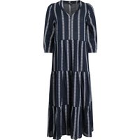 Weird Fish Emmy Striped Woven Maxi Dress Navy Size 8 Weird Fish Emmy Striped Woven Maxi Dress Navy Size 8