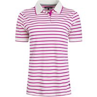 Weird Fish Janely Organic Cotton Striped Pique Polo Dark Raspberry Size 8 Weird Fish Janely Organic Cotton Striped Pique Polo Dark Raspberry Size 8