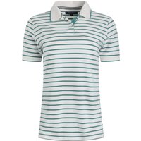 Weird Fish Janely Organic Cotton Striped Pique Polo Mineral Blue Size 8 Weird Fish Janely Organic Cotton Striped Pique Polo Mineral Blue Size 8
