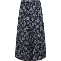 Weird Fish Tiya Lenzing EcoVero™ Printed Viscose Midi Skirt Black Iris Size 10 Weird Fish Tiya Lenzing EcoVero™ Printed Viscose Midi Skirt Black Iris Size 10