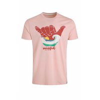 Weird Fish Hang Loose Eco Graphic T-Shirt Dusty Rose Size L Weird Fish Hang Loose Eco Graphic T-Shirt Dusty Rose Size L