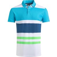 Weird Fish Sunbury Organic Cotton Striped Pique Polo Shirt Oceano Size XL Weird Fish Sunbury Organic Cotton Striped Pique Polo Shirt Oceano Size XL