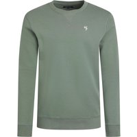 Weird Fish Carlise Organic Cotton Crew Neck Sweatshirt Army Green Size 2XL Weird Fish Carlise Organic Cotton Crew Neck Sweatshirt Army Green Size 2XL