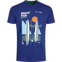 Weird Fish Coordinates Eco Front Print Graphic T-Shirt Cobalt Blue Size S Weird Fish Coordinates Eco Front Print Graphic T-Shirt Cobalt Blue Size S