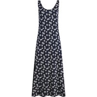 Weird Fish Tivoli Printed Jersey Dress Navy Blue Size 8 Weird Fish Tivoli Printed Jersey Dress Navy Blue Size 8