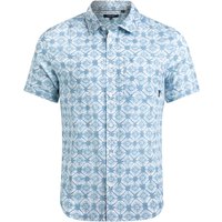 Weird Fish Tarim Linen Rich Hawaiian Shirt Faded Denim Size 4XL Weird Fish Tarim Linen Rich Hawaiian Shirt Faded Denim Size 4XL