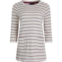 Weird Fish Ives Loopback Stripe Tunic Top Dark Raspberry Size 8 Weird Fish Ives Loopback Stripe Tunic Top Dark Raspberry Size 8