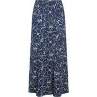 Weird Fish Ares Printed Jersey A-Line Maxi Skirt Dark Navy Size 22 Weird Fish Ares Printed Jersey A-Line Maxi Skirt Dark Navy Size 22