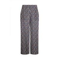 Weird Fish Sarita LivaEco™ Wide Leg Printed Viscose Trousers Navy Size 22 Weird Fish Sarita LivaEco™ Wide Leg Printed Viscose Trousers Navy Size 22