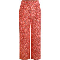 Weird Fish Sarita LivaEco™ Wide Leg Printed Viscose Trousers Tango Red Size 22 Weird Fish Sarita LivaEco™ Wide Leg Printed Viscose Trousers Tango Red Size 22