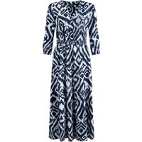 Weird Fish Himanshee Lenzing EcoVero™ Printed Viscose Maxi Dress Indigo Size 10 Weird Fish Himanshee Lenzing EcoVero™ Printed Viscose Maxi Dress Indigo Size 10