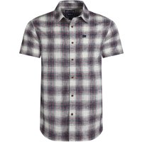 Weird Fish Angeles Vintage Wash Short Sleeve Check Shirt Dusty White Size 3XL Weird Fish Angeles Vintage Wash Short Sleeve Check Shirt Dusty White Size 3XL