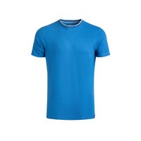 Weird Fish Harris Organic Cotton Textured Crew Neck T-Shirt Blue Sapphire Size S Weird Fish Harris Organic Cotton Textured Crew Neck T-Shirt Blue Sapphire Size S