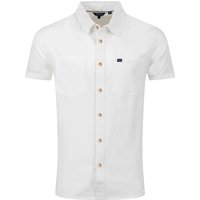 Weird Fish Hinton Textured Crepe Shirt Dusty White Size 3XL Weird Fish Hinton Textured Crepe Shirt Dusty White Size 3XL