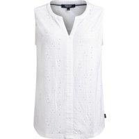 Weird Fish Maude Broidery Vest White Size 18 Weird Fish Maude Broidery Vest White Size 18