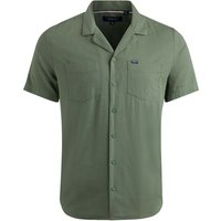 Weird Fish Maxwell Seersucker Shirt Army Green Size S Weird Fish Maxwell Seersucker Shirt Army Green Size S