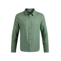 Weird Fish Shaun Linen Rich Long Sleeve Shirt Army Green Size 3XL Weird Fish Shaun Linen Rich Long Sleeve Shirt Army Green Size 3XL