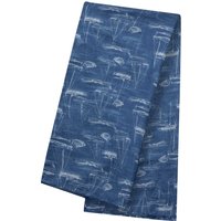 Weird Fish Kiera Recycled Polyester Sarong Scarf Ensign Blue Size ONE Weird Fish Kiera Recycled Polyester Sarong Scarf Ensign Blue Size ONE