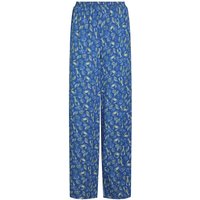 Weird Fish Kannina EcoVero™ Printed Viscose Trousers Adriatic Blue Size 14 Weird Fish Kannina EcoVero™ Printed Viscose Trousers Adriatic Blue Size 14