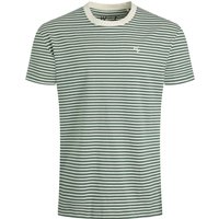 Weird Fish Adair Super Soft Striped T-Shirt Army Green Size 4XL Weird Fish Adair Super Soft Striped T-Shirt Army Green Size 4XL